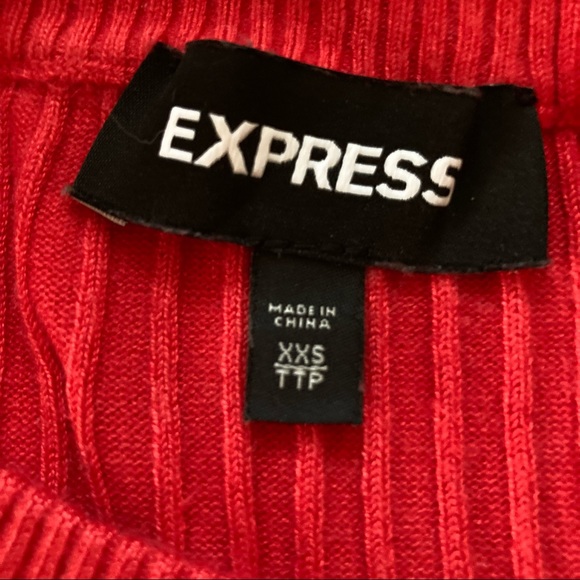 Express Ribbed fitted knit top - Picture 4 of 4